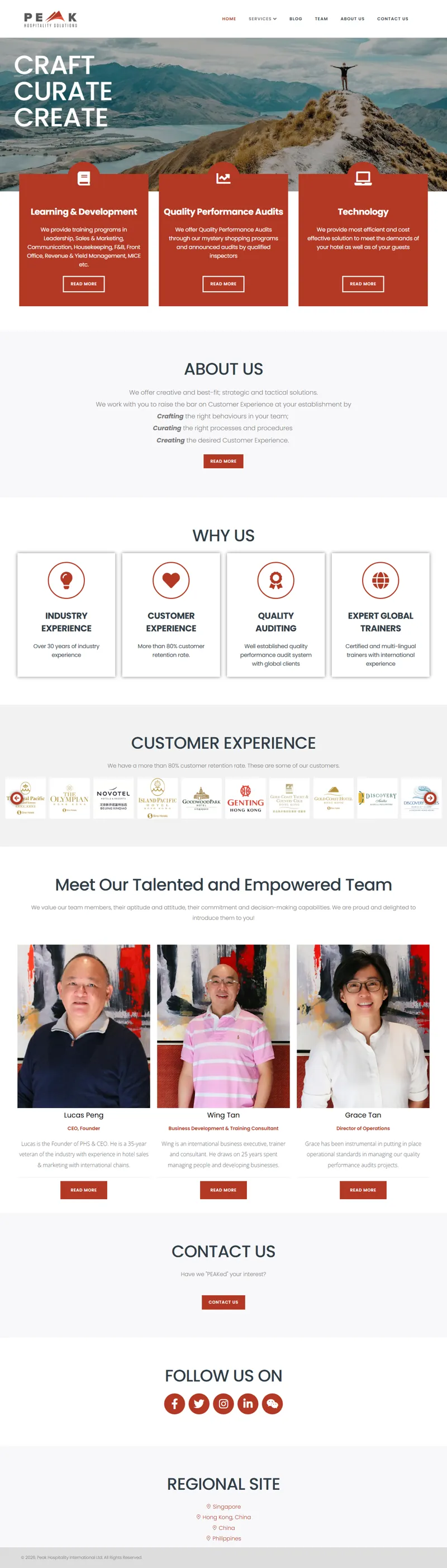 Peak Hospitality International Ltd 网页长截图